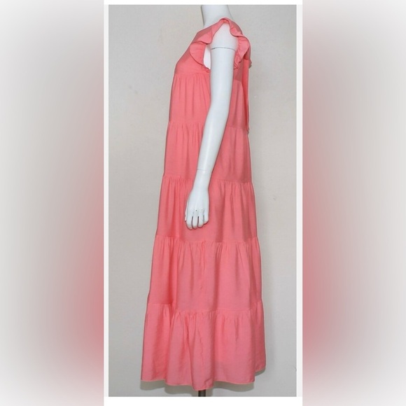 English factory Elegant Pink Maxi Dress - Picture 3 of 6